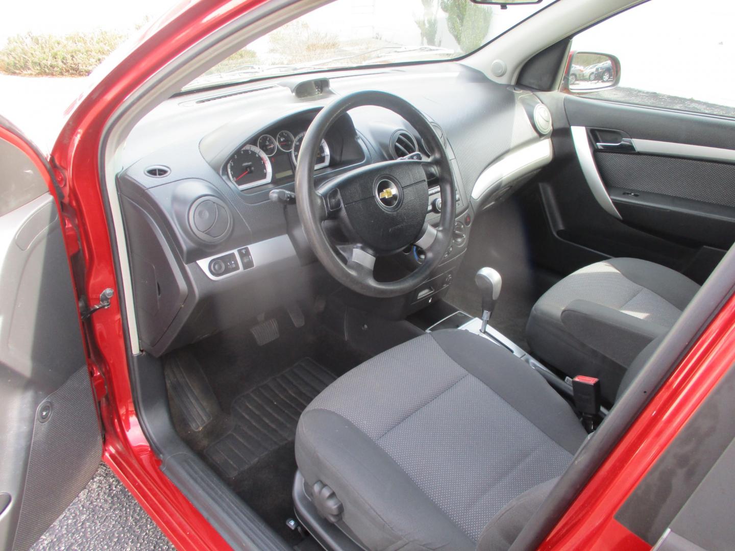 2011 RED Chevrolet Aveo (KL1TD5DE6BB) with an 1.6L L4 DOHC 16V engine, AUTOMATIC transmission, located at 540a Delsea Drive, Sewell, NJ, 08080, (856) 589-6888, 39.752560, -75.111206 - Photo#10